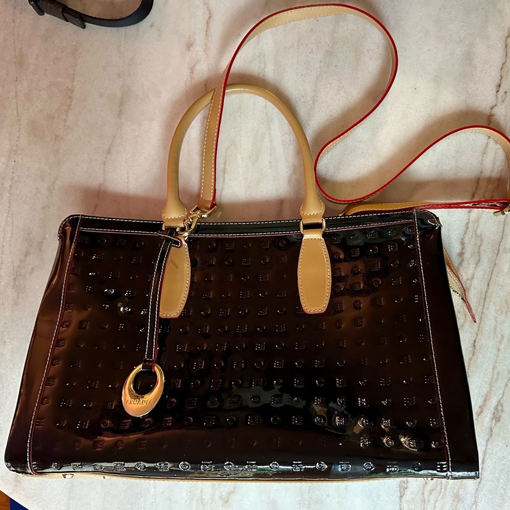 Arcadia Patent Leather Handbag – Flawed Gem